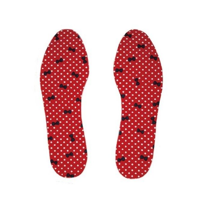 Cushion Latex Insoles-Dots & Bow Pattern